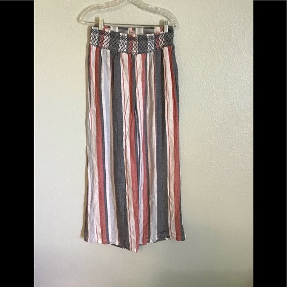 Style Me  Linen Blend Wide Leg Pant - Picture 2 of 7